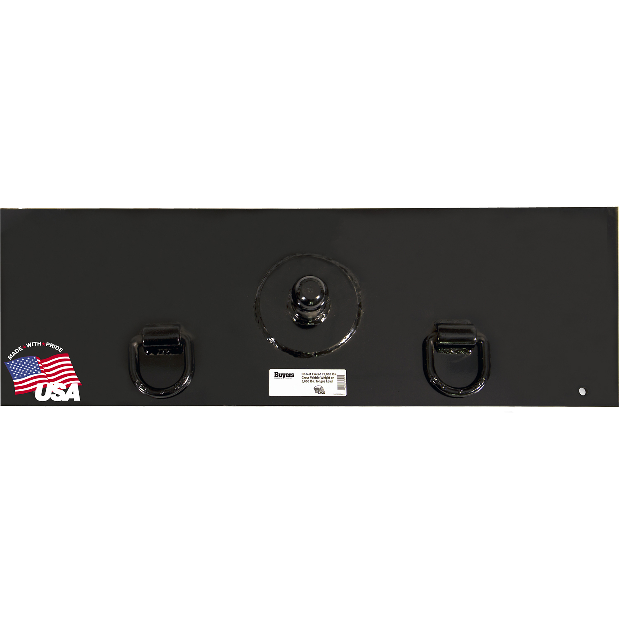 Buyers Products,42 x 13-1/2 Inch Gooseneck Hitch Plate With 2-5/16 Inch Ball And Two D-Rings for Trucks Towing, Model# 3014981